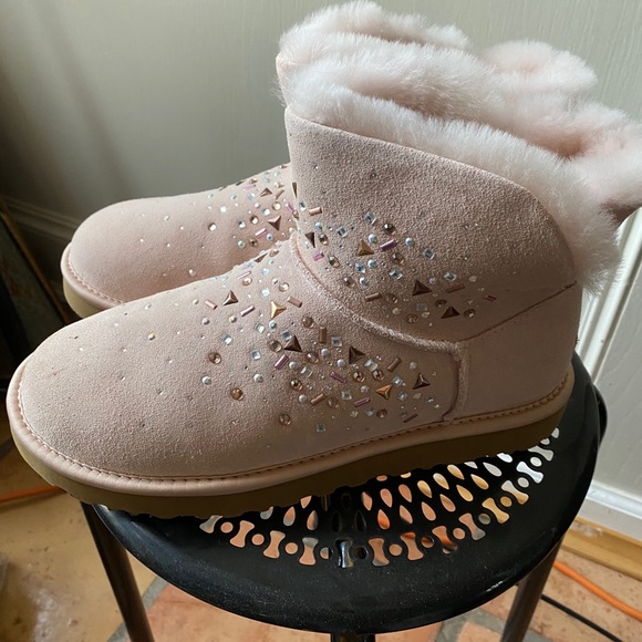 UGG Shoes - UGG Boots Classic Galaxy Bling Mini Size 8